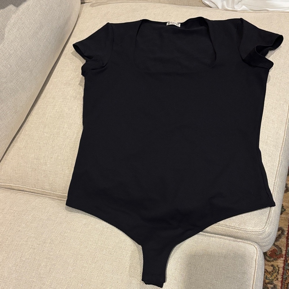 Free People Square Eyes bodysuit in black size x-large - Picture 3 of 5